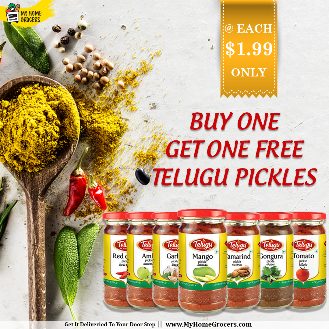 Buy 1 Get 1 Free On Telugu Pickles online