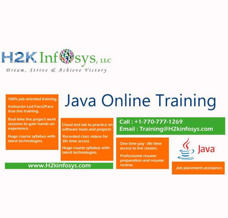 The  Java Online Training in USA with Live Project