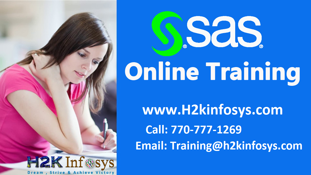 SAS Online Training By H2kinfosys