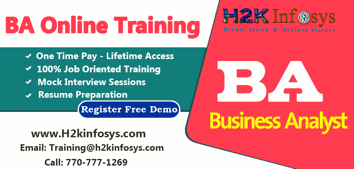  Business Analyst Online Training in USA