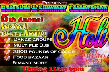 5th Annual Festival Of Colors Irving Holi