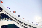 Indian flag at Champions Trophy 2025 Curtain Raiser, Champions Trophy 2025 Curtain Raiser, champions trophy curtain raiser in lahore indian flag missing, Curtain raiser