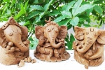 prepare ganesh idol at home, how to make ganesha with clay step by step, how to make eco friendly ganesh idol from clay at home, Ganesh chaturthi