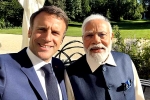 Emmanuel Macron, Emmanuel Macron and Narendra Modi, france and indian prime ministers share their friendship on social media, Bonding