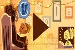 Google, Hotbuzz, google s doodle celebrates women s day, Google doodle