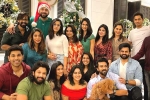 Sushmitha, Ram Charan, mega heroes bond over christmas party, Allu sirish