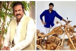 film, actor, mohan babu gifts chiranjeevi a customized wooden bike on his birthday, Kajal agarwal