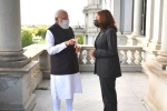Narendra Modi and Kamala Harris, Narendra Modi USA trip, narendra modi s special gift to kamala harris, Indian americans
