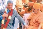 Secretary Hillary Clinton, His Holiness Pramukh Swami Maharaj, secretary hillary clinton and former u s president bill clinton pays rich tribute to hh pramukh swami maharaj of baps swaminarayan sanstha, His holiness pramukh swami maharaj