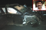 Rajasekhar car accident, Rajasekhar, rajasekhar meets with a road accident, Mercedes benz