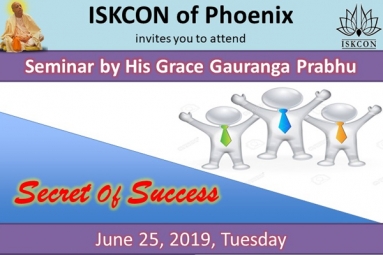 "Secret of Success" Seminar by His Grace Gauranga Prabhu