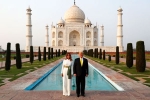 India visit, Donald Trump, president trump and the first lady s visit to taj mahal in agra, Melania