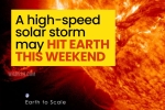 Solar Storm news, NASA, a high speed solar storm may hit earth this weekend, Us forecasters