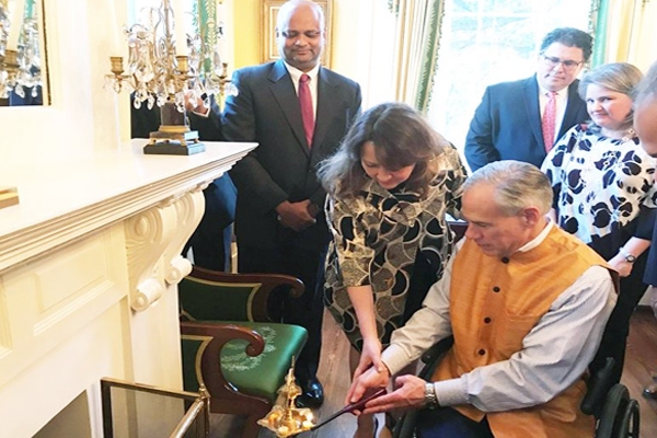 Texas Governor Greg Abbott Hosts Diwali Celebrations