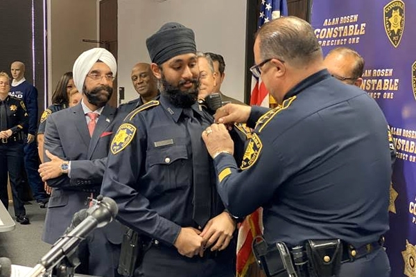 Indian-American Sikh Becomes First Turban-wearing Deputy Constable in Harris County