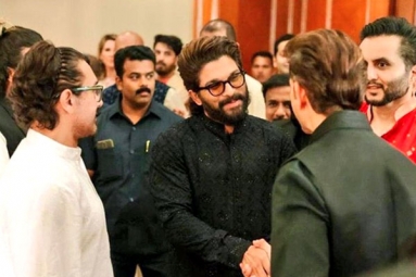 Allu Arjun bonds with Aamir Khan and Hrithik Roshan