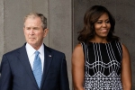 George W Bush, George W Bush and Michael Obama, george w bush passing michael obama some candy is internet s new obsession, John mccain
