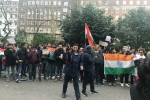 pulwama attack, london protest indians, indians protest in london over pulwama terror attack, Inida