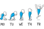 Monday blues, work, kick off your monday blues, Happy days
