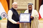 Narendra Modi Kuwait tour, Narendra Modi latest honour, narendra modi gets kuwait s highest honour, Prince charles